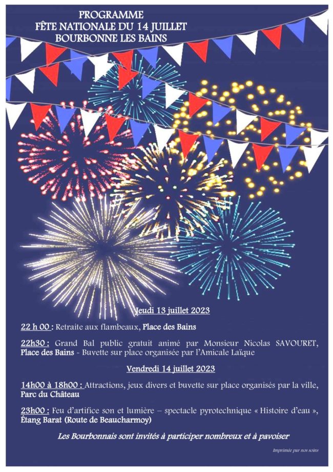 Affiche 13 et 14 juillet 2023