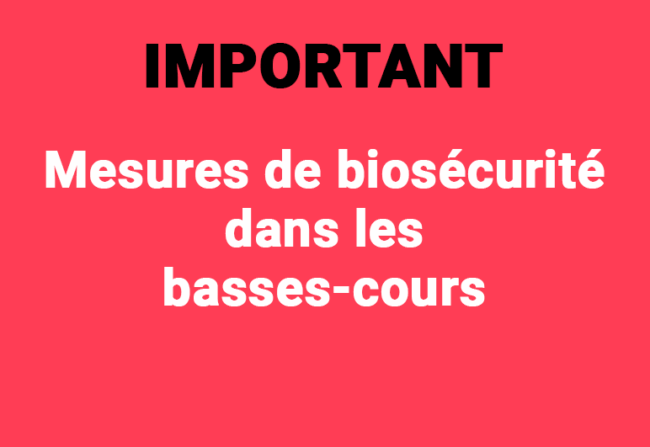 Les mesures de biosécurité Les mesures de biosécurité