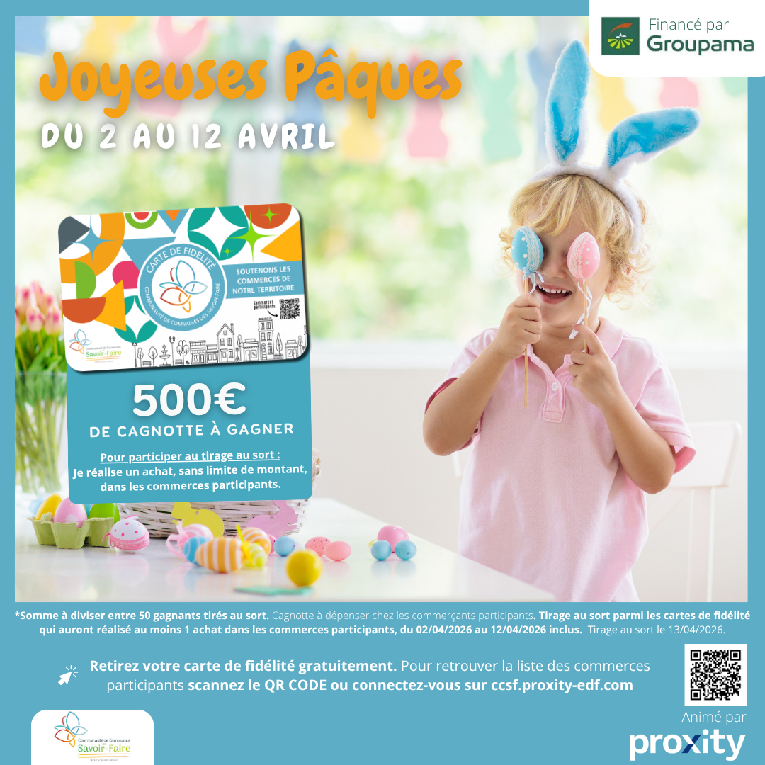 CC savoir faire - Pâques commerçants